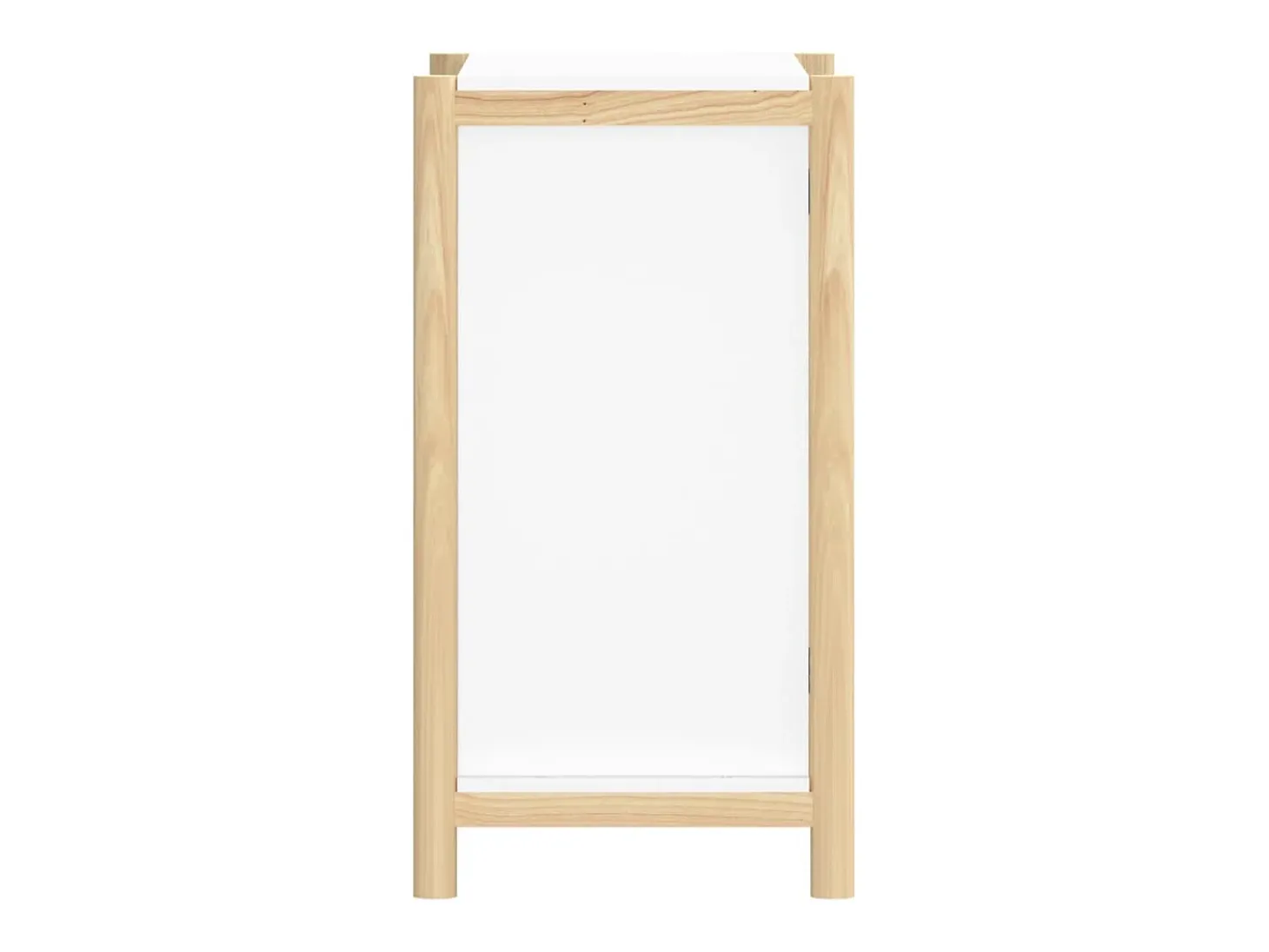 Aparador de madera contrachapada blanco 62x38x70 cm