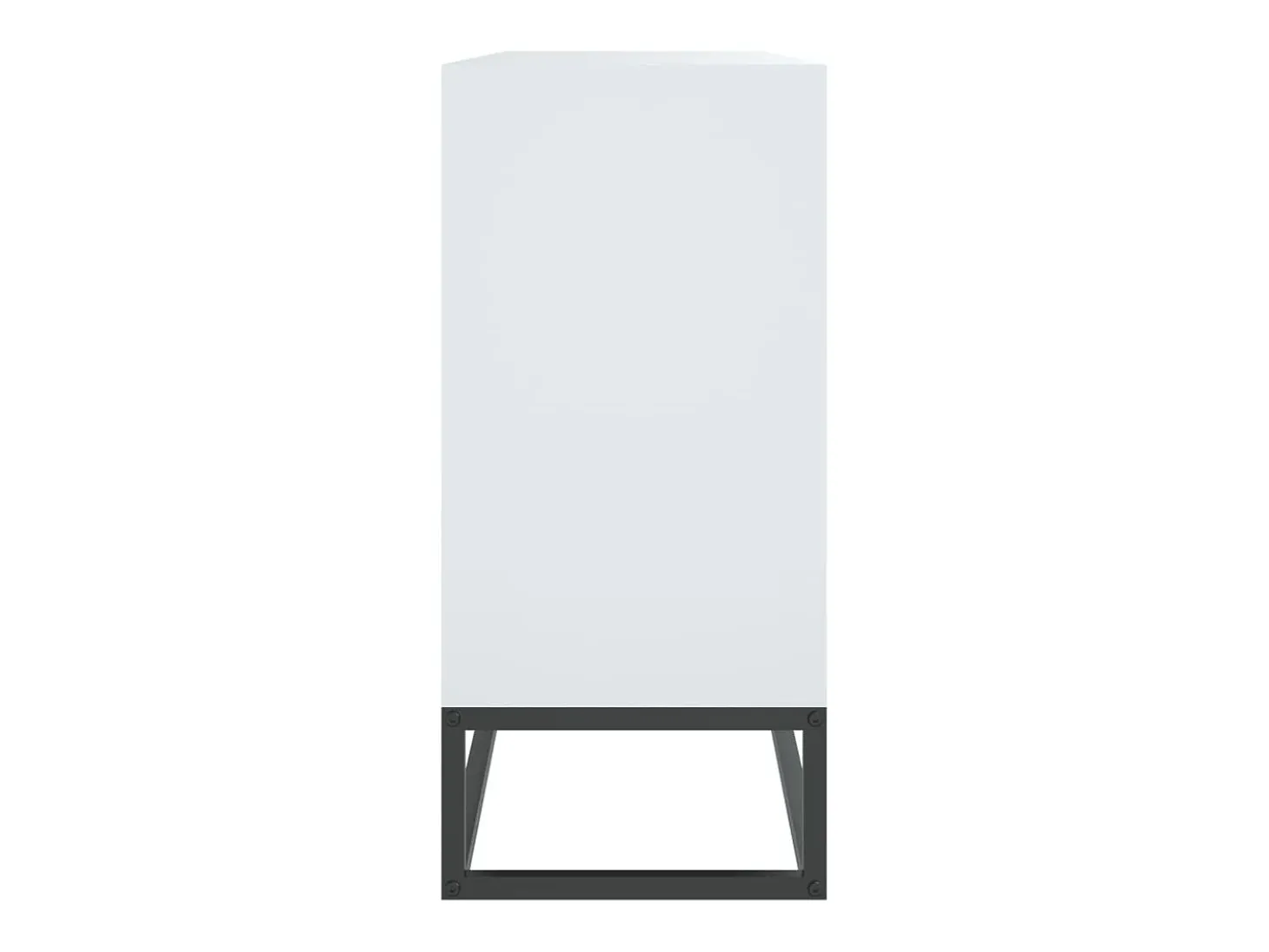 Aparador de madera contrachapada blanco 105x30x65 cm