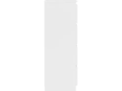Aparador de madera contrachapada blanco 60x35x98,5 cm ES85725
