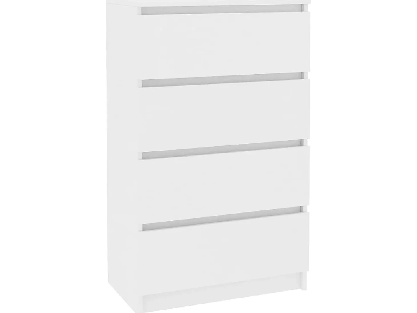 Aparador de madera contrachapada blanco 60x35x98,5 cm ES85725