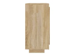 Aparador de madera contrachapada color roble Sonoma 92x35x75 cm