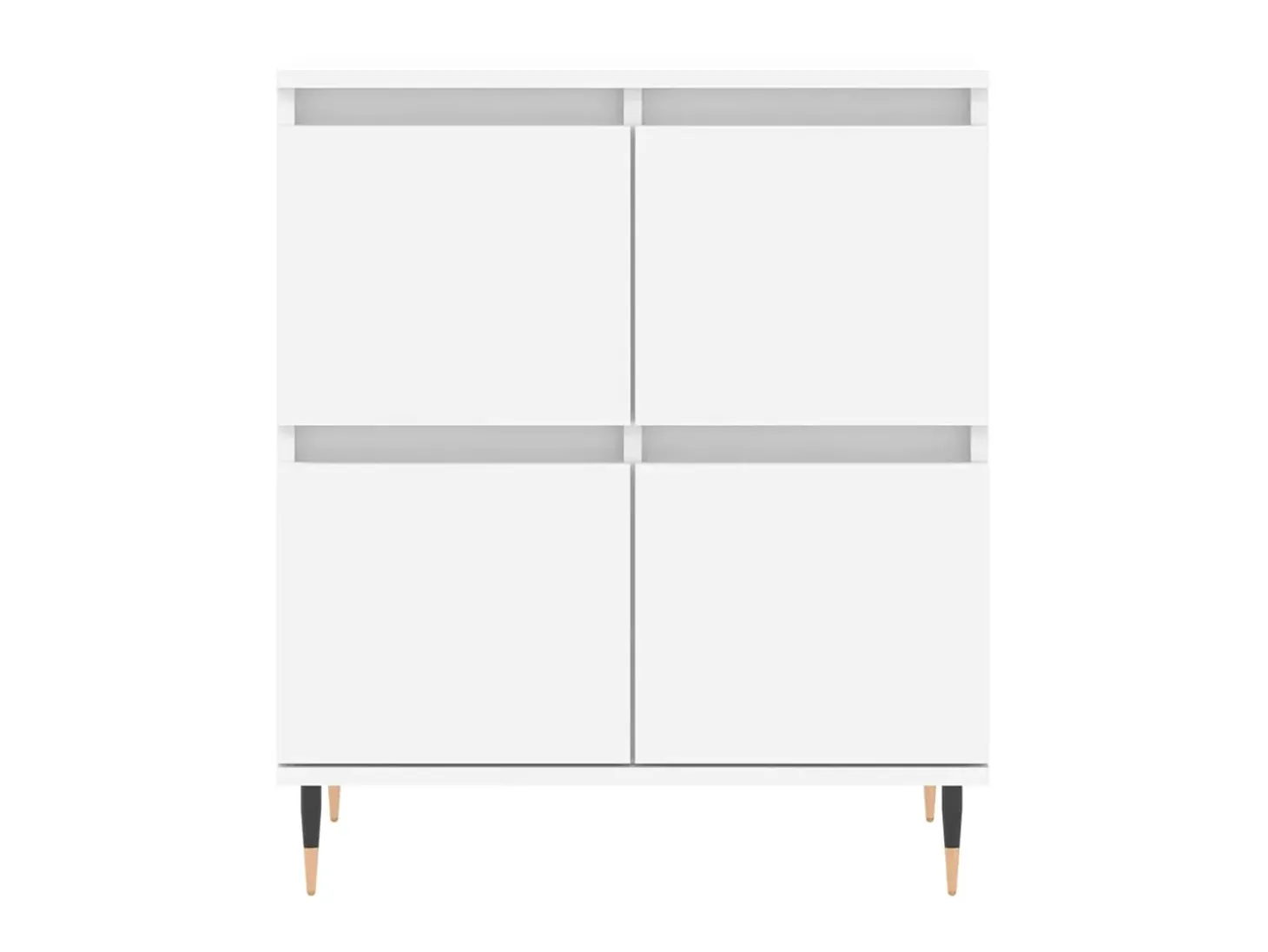 Aparador de madera contrachapada blanco 60x35x70 cm ES38420