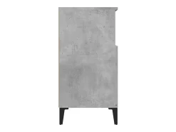 Aparador de madera contrachapada gris hormigón 60x35x70 cm