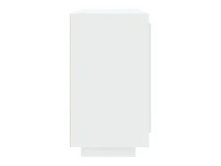 Aparador de madera contrachapada blanco 80x40x75 cm