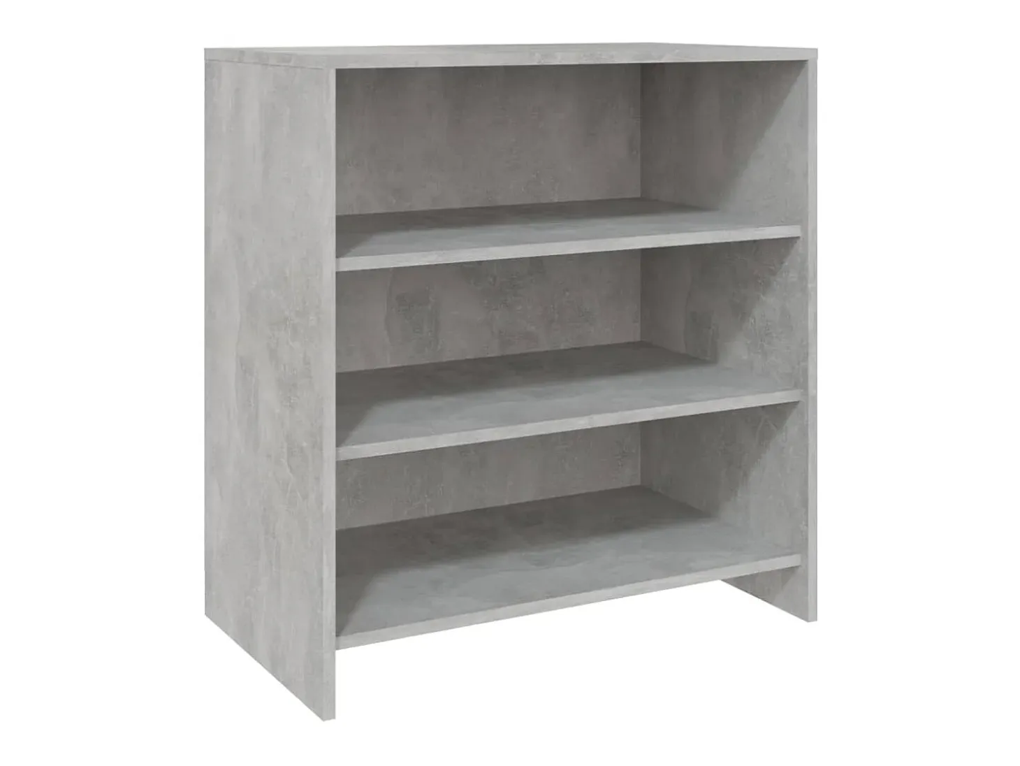 Aparador de madera contrachapada gris hormigón 70x40,5x75 cm ES93476