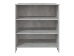 Aparador de madera contrachapada gris hormigón 70x40,5x75 cm ES93476