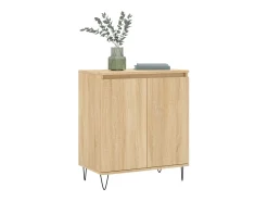 Aparador de madera contrachapada roble Sonoma 60x35x70 cm ES79848