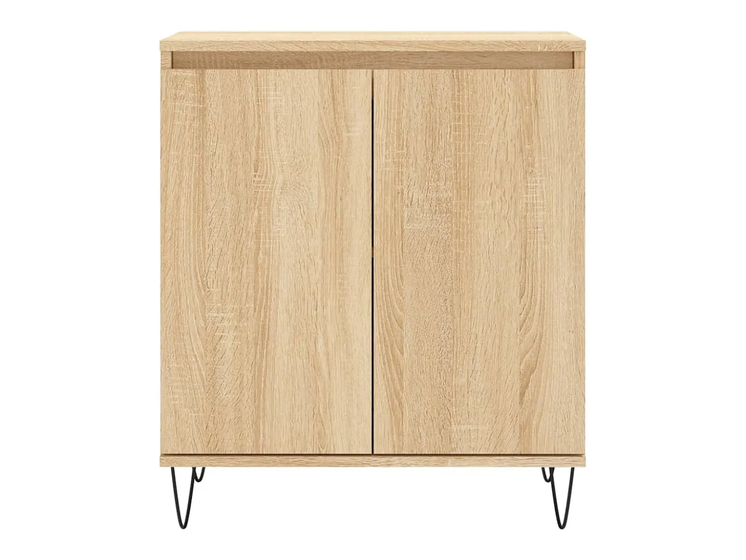 Aparador de madera contrachapada roble Sonoma 60x35x70 cm ES79848