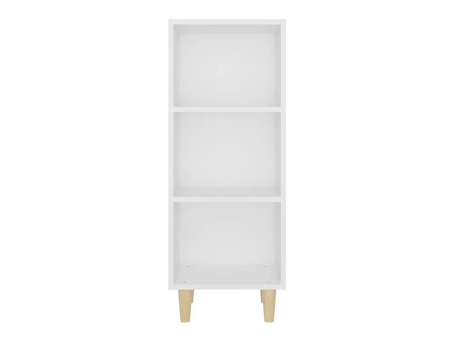 Aparador de madera contrachapada blanco 34,5x32,5x90 cm