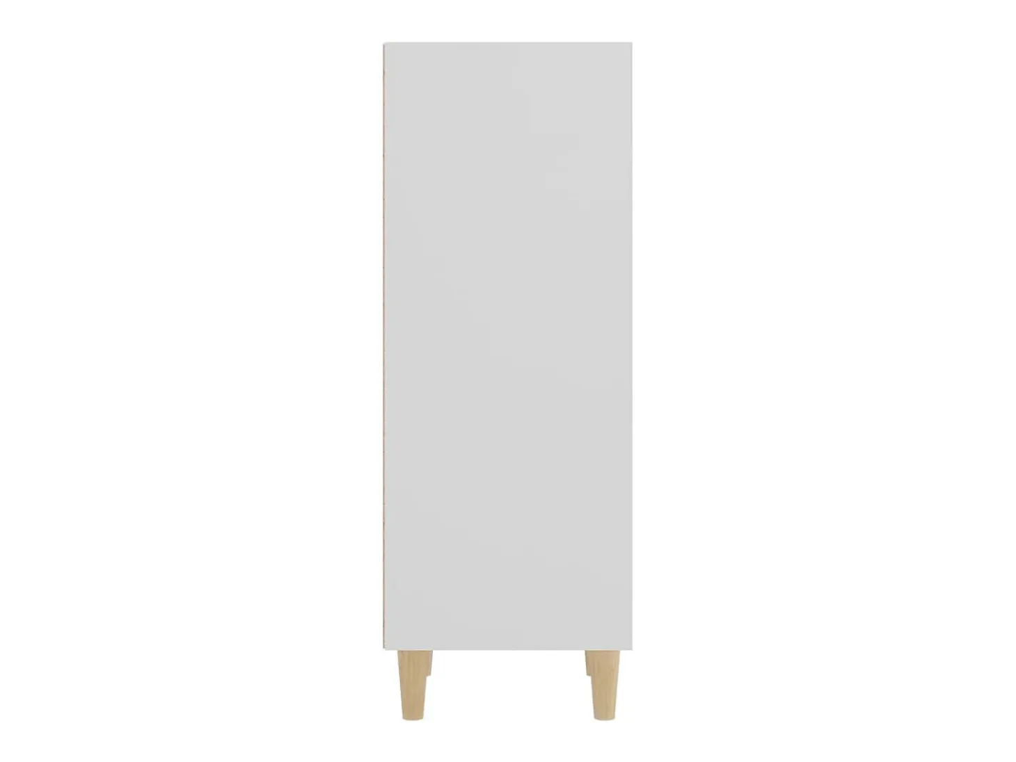 Aparador de madera contrachapada blanco 34,5x32,5x90 cm