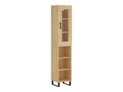 Aparador de madera contrachapada roble Sonoma 34,5x34x180 cm