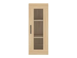 Aparador de madera contrachapada roble Sonoma 34,5x34x180 cm
