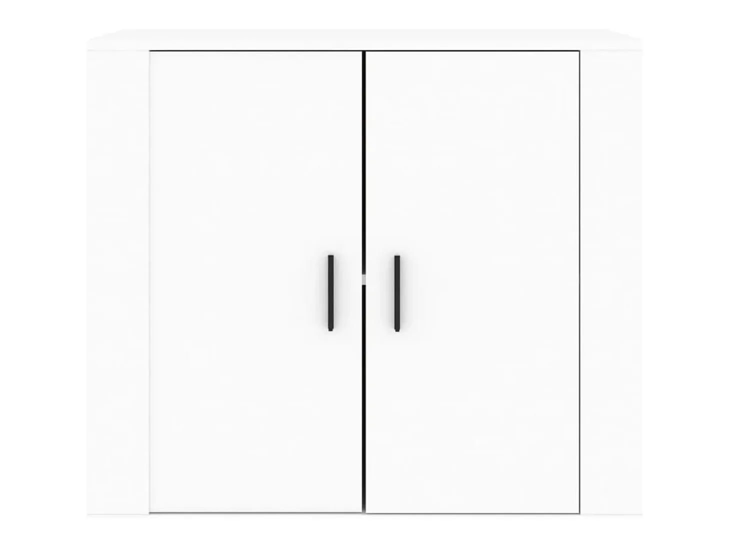 Aparador de madera contrachapada blanco 80x33x70 cm