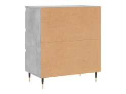 Aparador de madera contrachapada gris hormigón 60x35x70 cm