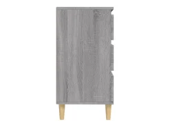 Aparador de madera contrachapada gris Sonoma 60x35x70 cm