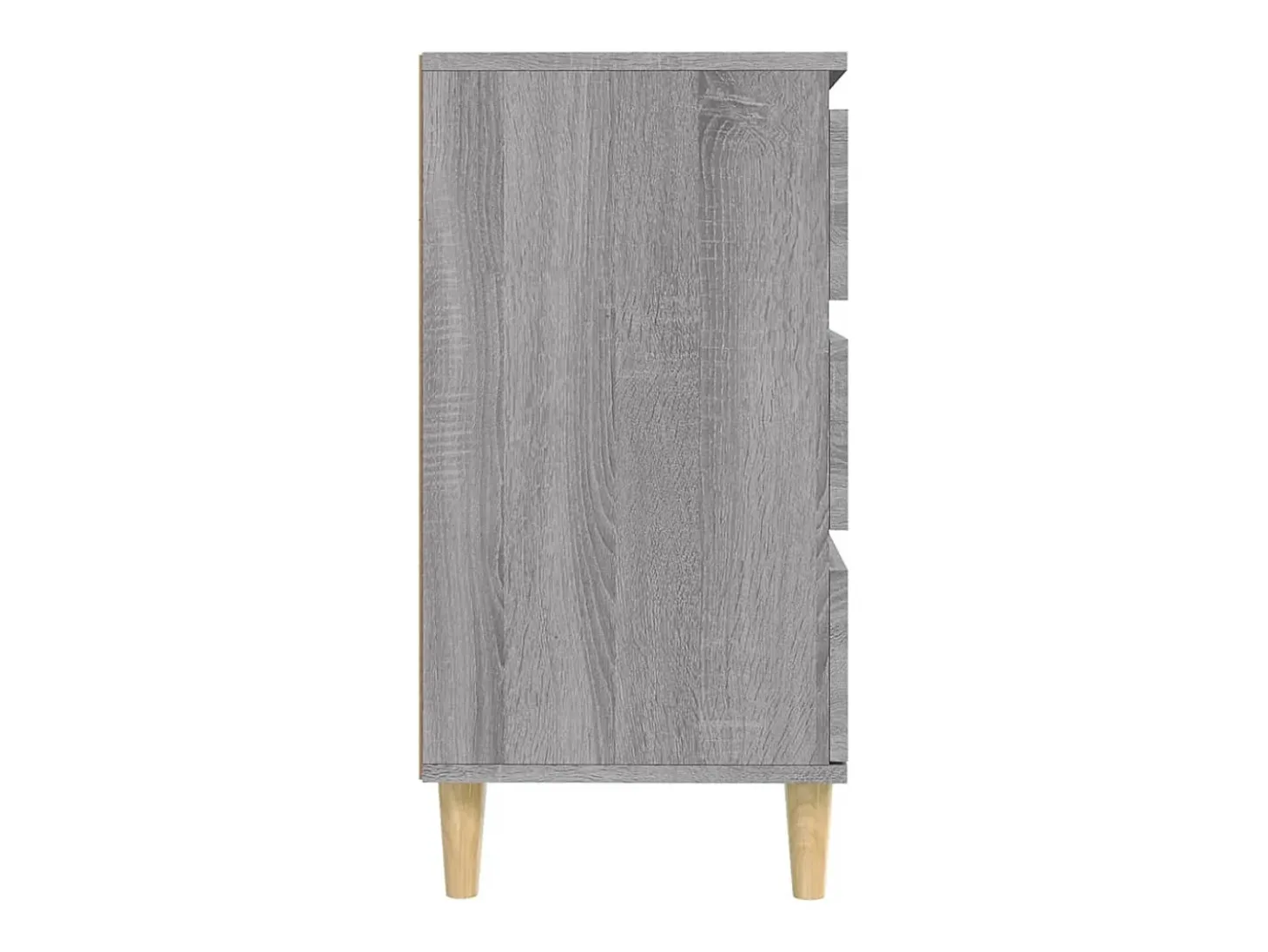 Aparador de madera contrachapada gris Sonoma 60x35x70 cm
