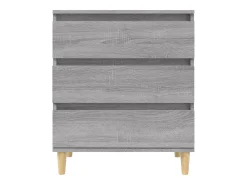 Aparador de madera contrachapada gris Sonoma 60x35x70 cm