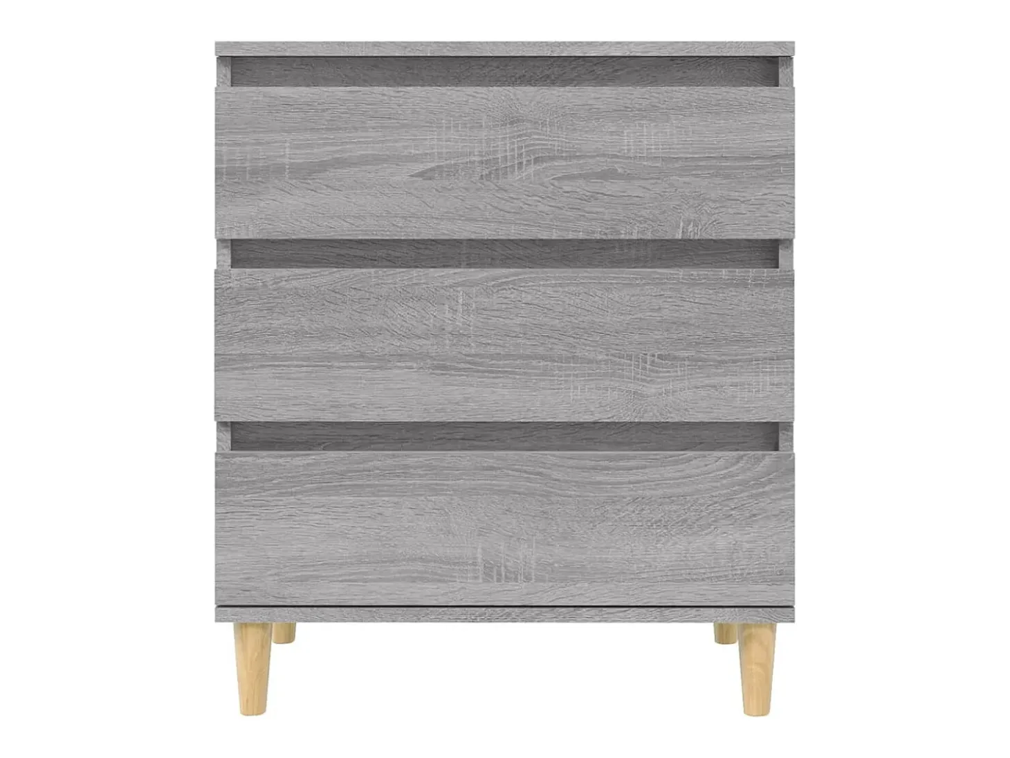 Aparador de madera contrachapada gris Sonoma 60x35x70 cm