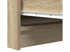 Aparador de madera contrachapada roble sonoma 100x35x76 cm