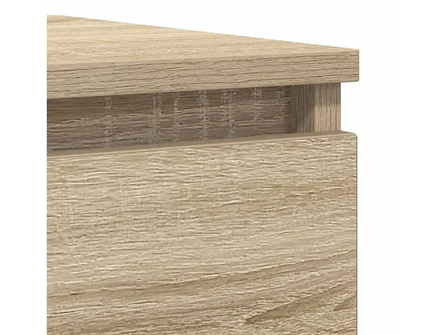 Aparador de madera contrachapada roble sonoma 100x35x76 cm