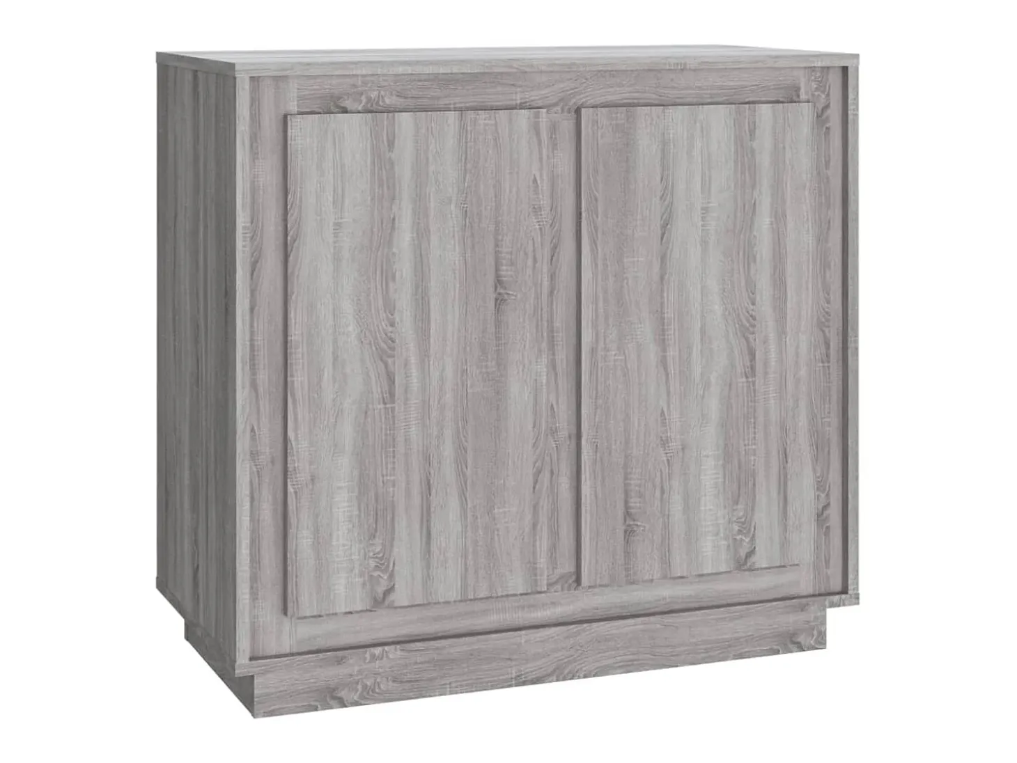 Aparador de madera contrachapada gris Sonoma 80x34x75 cm ES22870