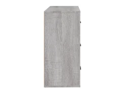 Aparador de madera contrachapada gris Sonoma 80x33x70 cm ES53698