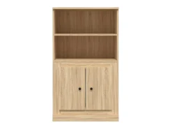 Aparador de madera contrachapada roble Sonoma 60x35,5x103,5 cm
