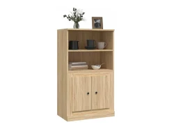 Aparador de madera contrachapada roble Sonoma 60x35,5x103,5 cm