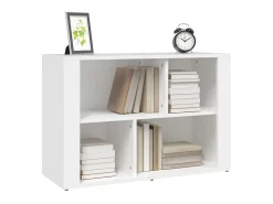 Aparador de madera contrachapada blanco 80x30x54 cm ES23724