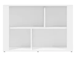 Aparador de madera contrachapada blanco 80x30x54 cm ES23724