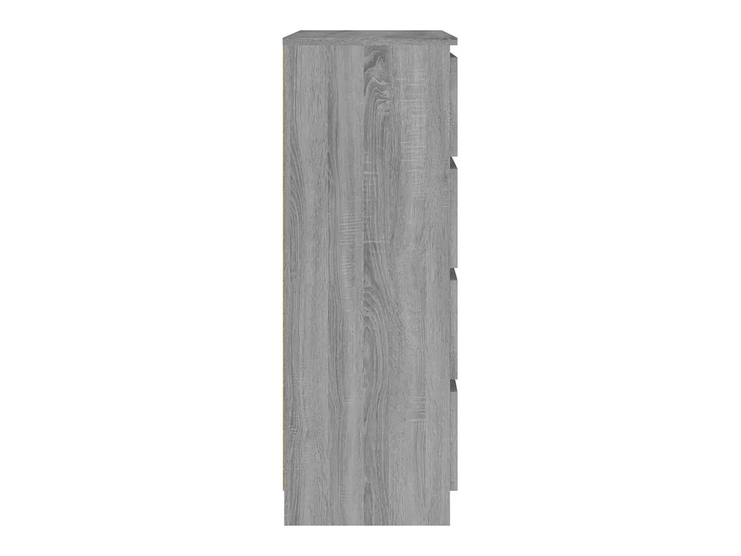 Aparador de madera contrachapada Sonoma gris 60x35x98,5 cm