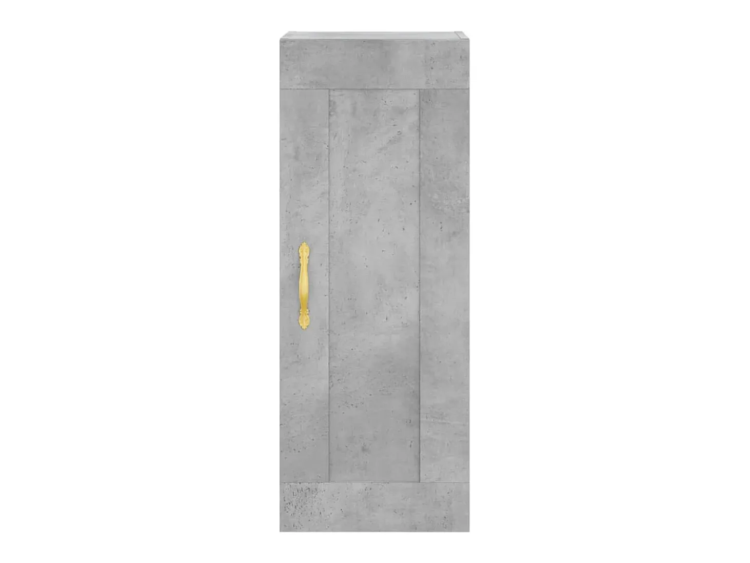 Aparador de madera contrachapada gris hormigón 34,5x34x180 cm