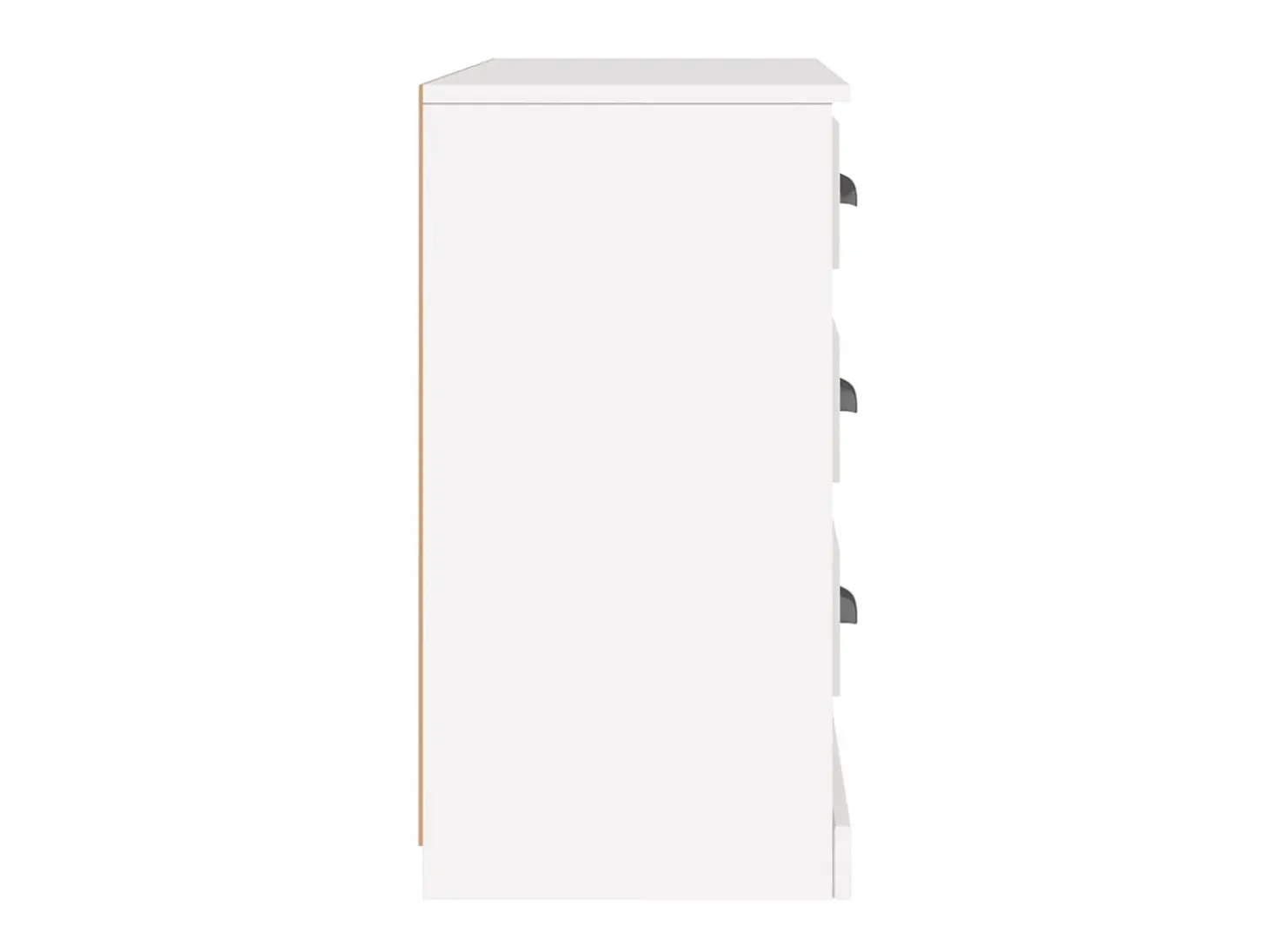 Aparador de madera contrachapada blanco 104,5x35,5x67,5 cm ES70932