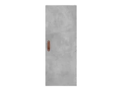 Aparador de madera contrachapada gris hormigón 34,5x34x180 cm
