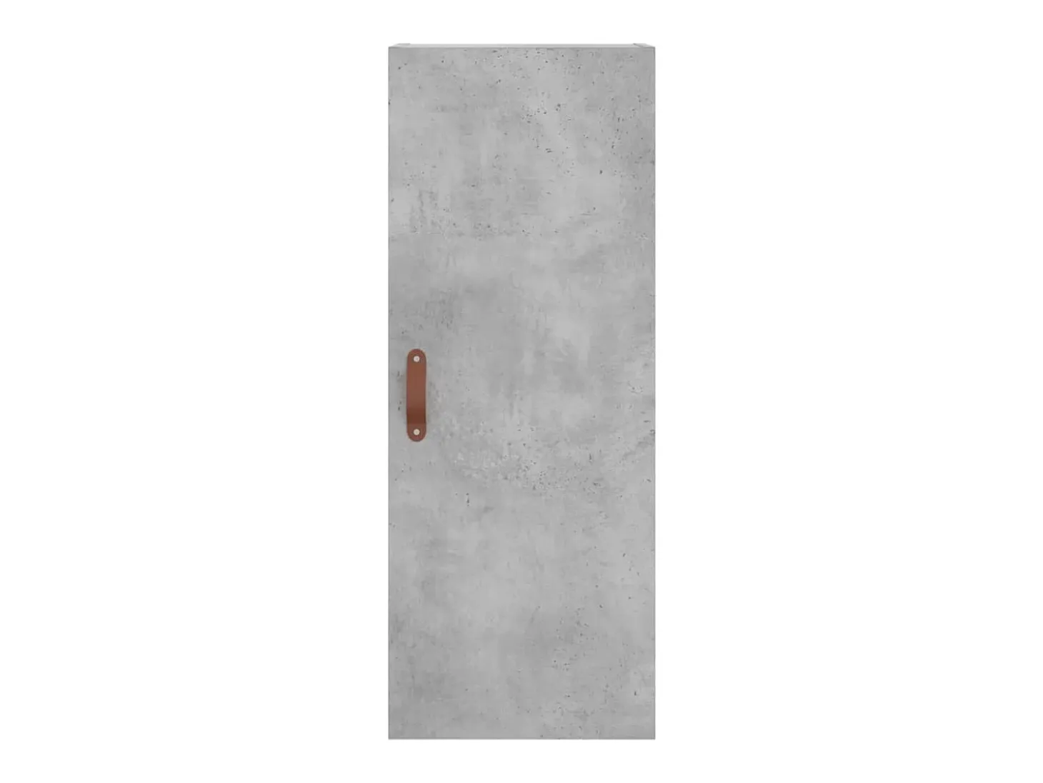 Aparador de madera contrachapada gris hormigón 34,5x34x180 cm
