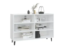 Aparador de madera contrachapada blanco 103,5x35x70 cm ES54617