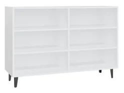 Aparador de madera contrachapada blanco 103,5x35x70 cm ES54617
