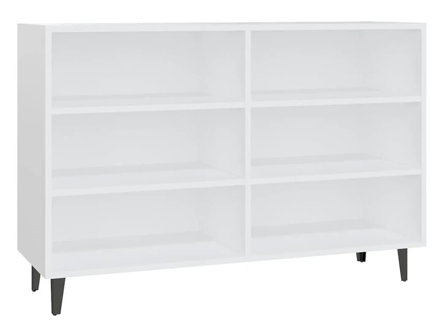 Aparador de madera contrachapada blanco 103,5x35x70 cm ES54617