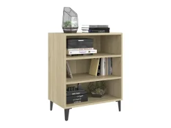 Aparador de madera contrachapada color roble Sonoma 57x35x70 cm