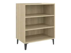 Aparador de madera contrachapada color roble Sonoma 57x35x70 cm