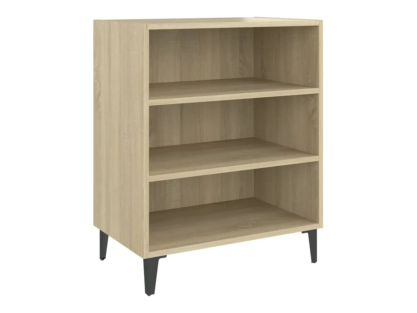 Aparador de madera contrachapada color roble Sonoma 57x35x70 cm