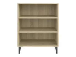 Aparador de madera contrachapada color roble Sonoma 57x35x70 cm