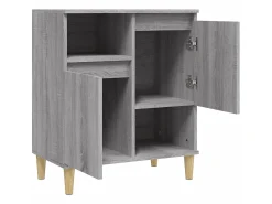 Aparador de madera contrachapada gris Sonoma 60x35x70 cm ES57967