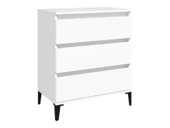 Aparador de madera contrachapada blanco 60x35x70 cm ES36495