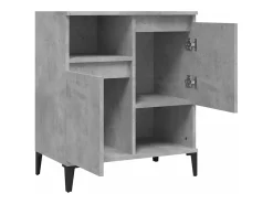 Aparador de madera contrachapada gris hormigón 60x35x70 cm