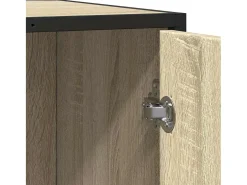 Aparador de madera contrachapada roble sonoma 62x35x76 cm