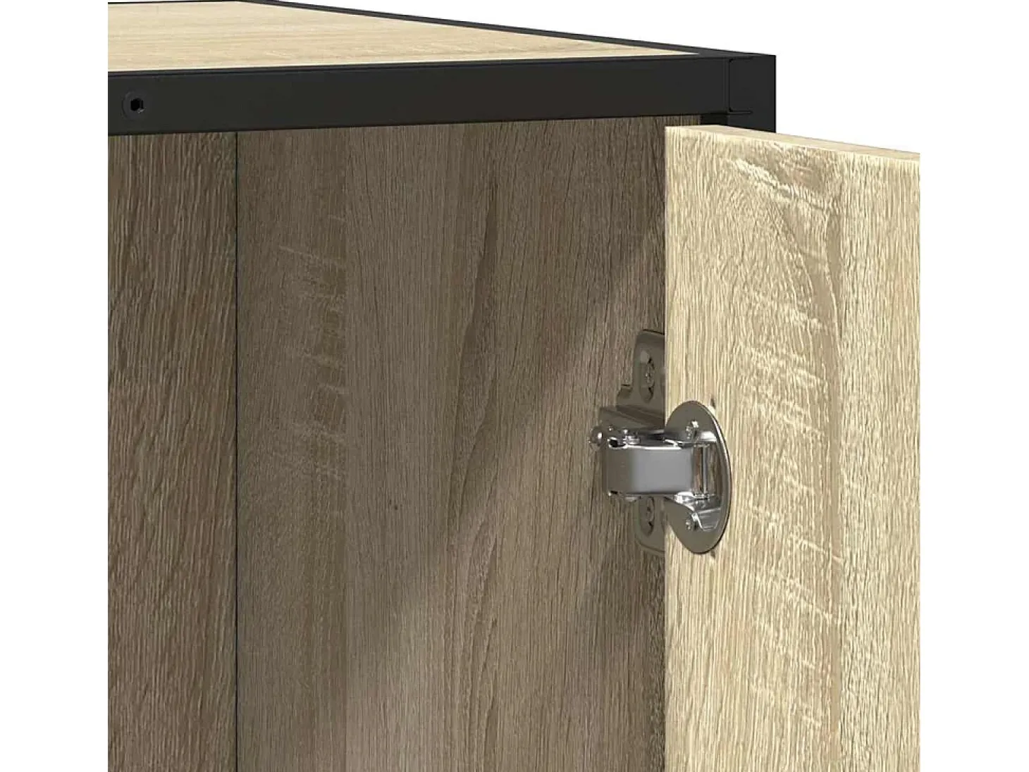 Aparador de madera contrachapada roble sonoma 62x35x76 cm