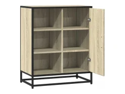 Aparador de madera contrachapada roble sonoma 62x35x76 cm
