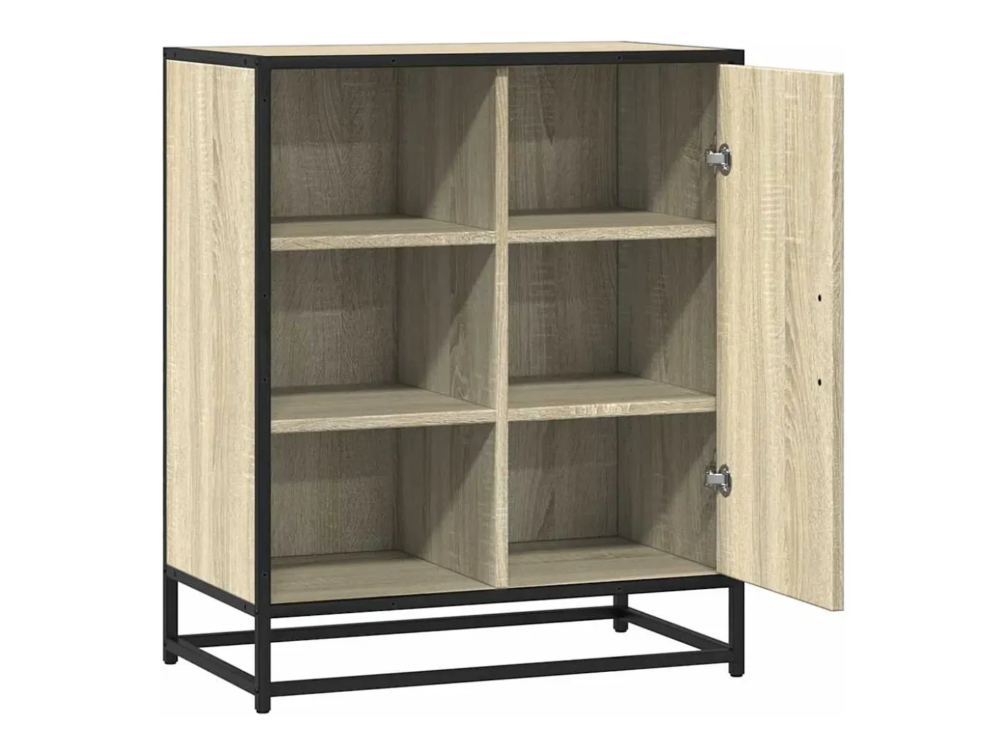 Aparador de madera contrachapada roble sonoma 62x35x76 cm