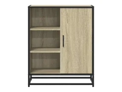 Aparador de madera contrachapada roble sonoma 62x35x76 cm